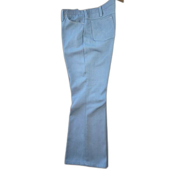 Vintage 70's Wrangler Men's Light Blue Denim Jeans Size 38 x 30 - Picture 4 of 10